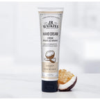 J.R. Watkins Natural Moisturizing Hand Cream, Hydrating Hand Moisturizer with Shea Butter, Cocoa Butter, and Avocado Oil, USA Made and Cruelty Free, 3.3oz, Coconut, Single