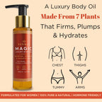 Besque Original Magic Body Oil, 3.4 Fl Oz, After Shower Body Oil For Women, Hydrating Skin Care For Full Body That Plumps, Tightens, & Firms Skin With Natural Ingredients, Made In Uk - Pack Of 1