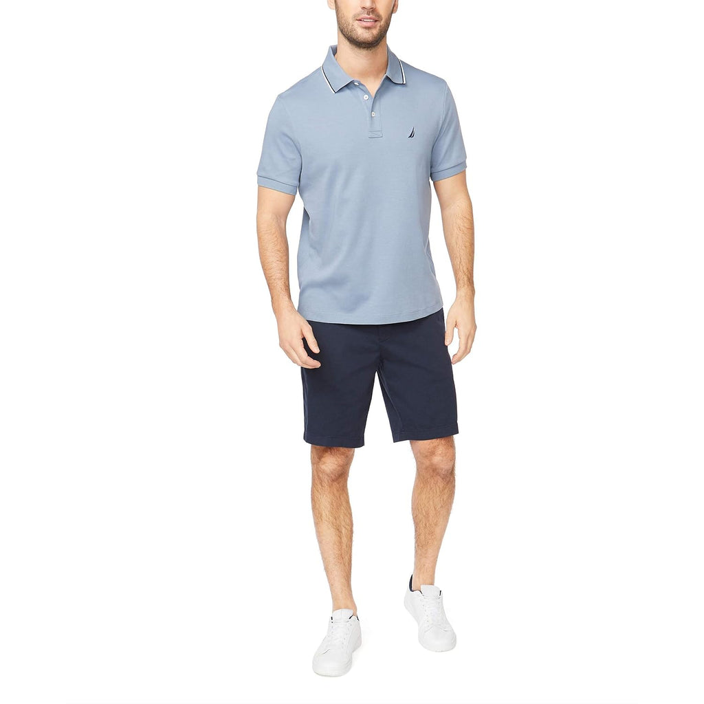 Nautica Men'S Classic Fit Short Sleeve Dual Tipped Collar Polo Shirt
