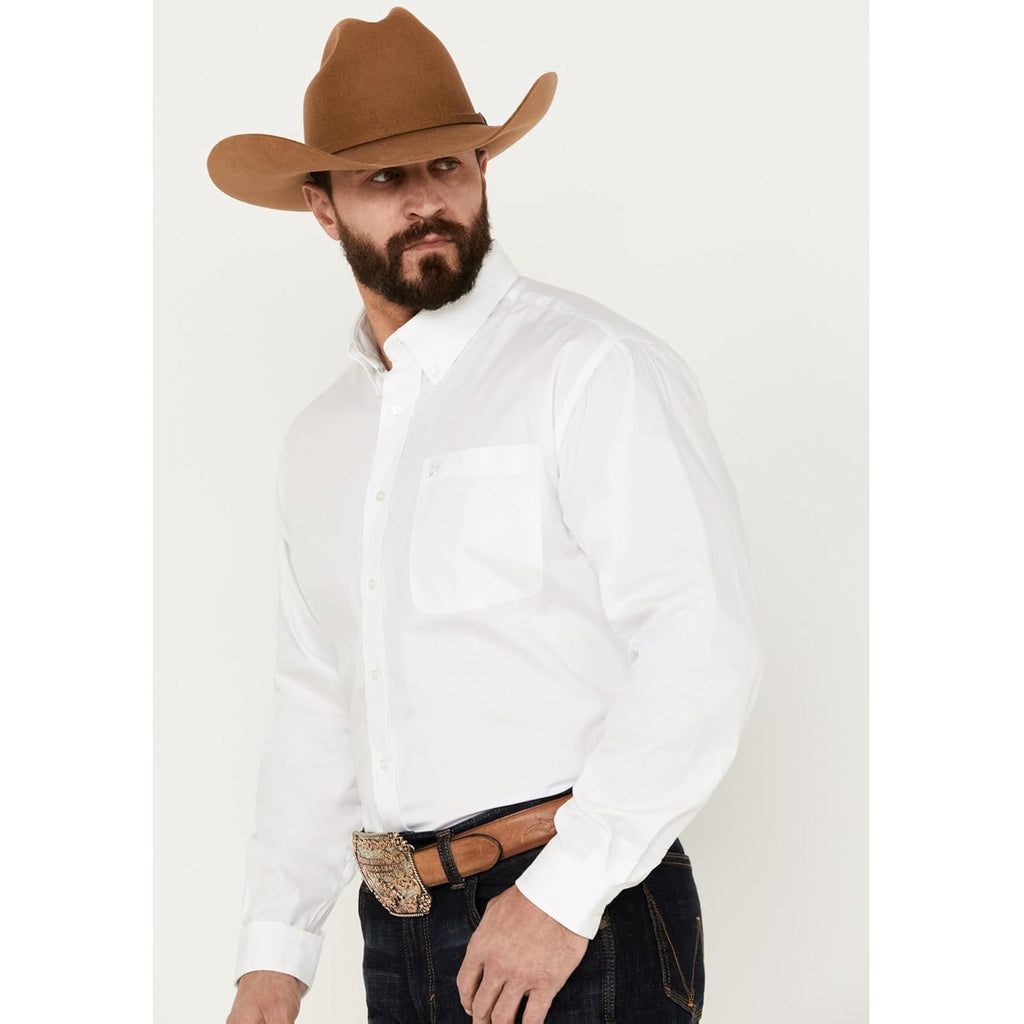 Cinch Men'S Classic Fit Long Sleeve Button One Open Pocket Solid Basic