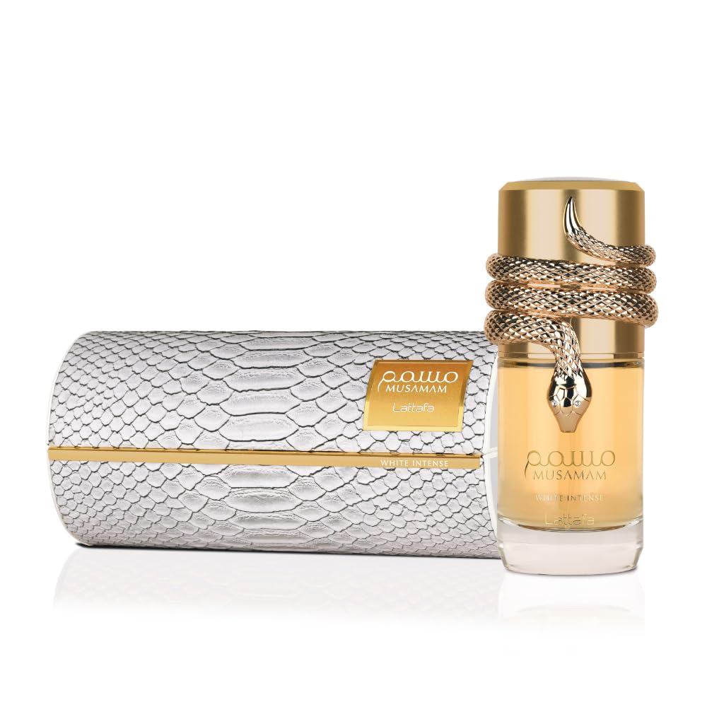Lattafa Musamam White Intense Eau de Parfum Spray for Unisex, 3.4 Ounce