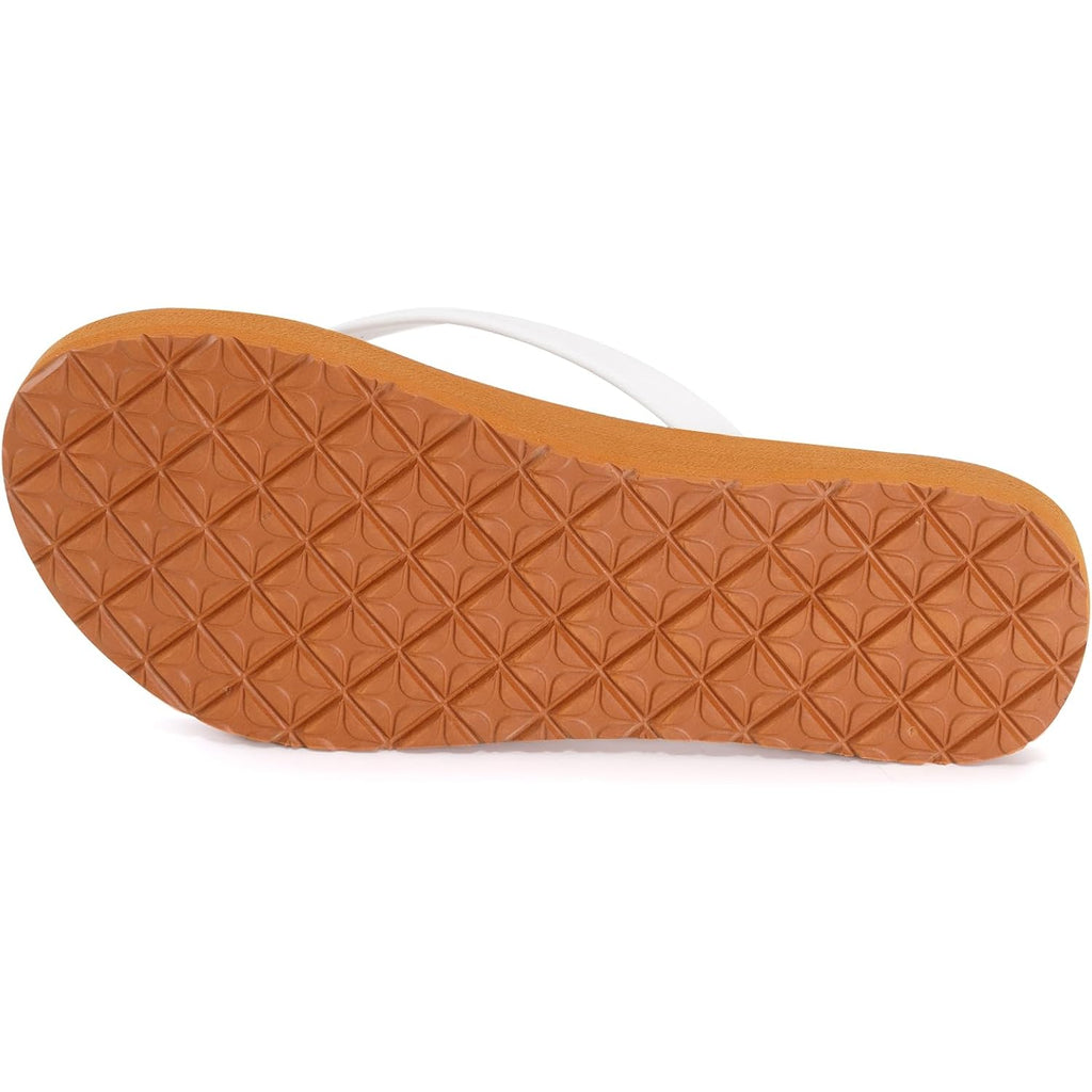 Womens Slim Leather Comfortable Flip Flops Summer Beach Thong Sandals Arch Support Non Slip