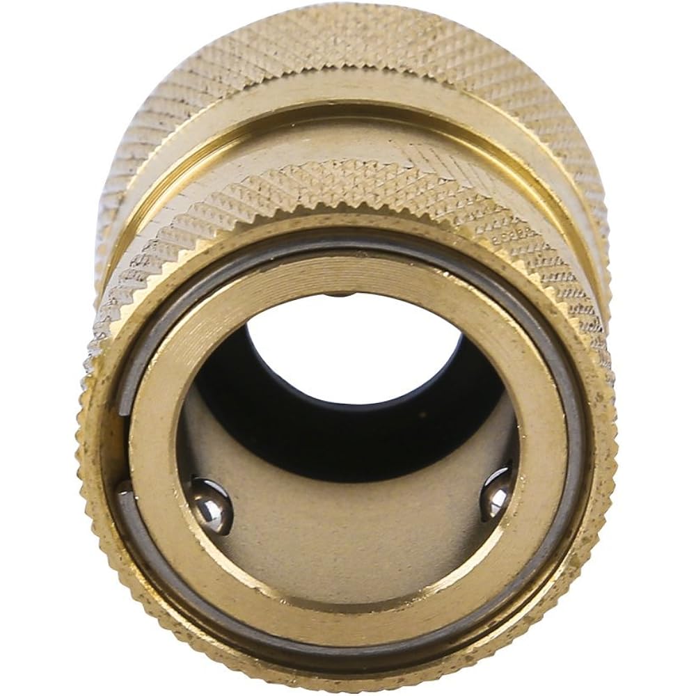 Garden Hose Quick Connect Brass Hose Quick Connectors Fitting For Garden Watering 3/4"Gth (3 Female Coupler+ 6 Male Nipples)