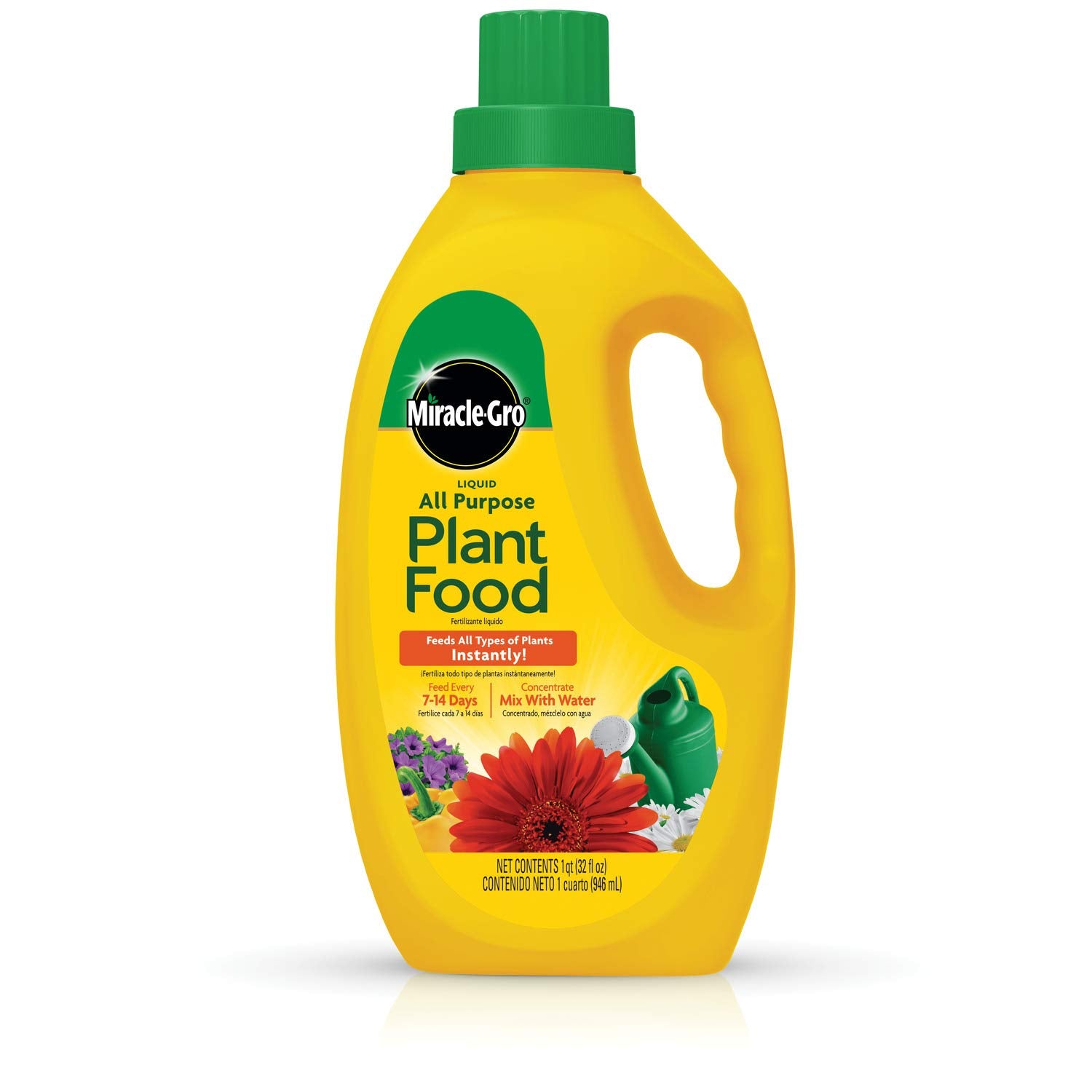 Miracle-Gro Liquid All Purpose Plant Food, Concentrate, 32 Oz. | Feeds Plants Instantly, For All Plant Types, Flowers, Vegetables, Trees, Houseplants