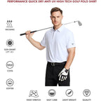Mens Polo Shirts Short And Long Sleeve Casual Solid Stylish Dry Fit Performance Designed Collared Golf Polo Shirts For Men