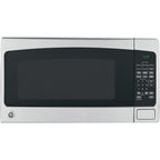 Ge Countertop Microwave Oven,1, 200-Watt Capacity, 2.0 Cubic Ft., 8 Auto Setting Cooking Settings, Child-Lock Technology, Kitchen Essentials For The Countertop, Dorm Room Or Apartment, Stainless Steel
