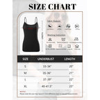 4 Pack Camisole Tops for Women Basic Undershirt Tanks Adjustable Spaghetti Straps Camis Seamless Soft Layering Top