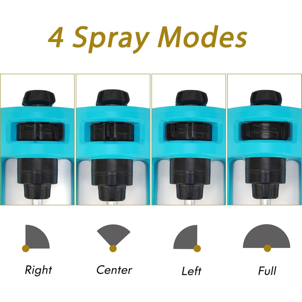 Lawn Sprinkler, 18 Brass Nozzles Garden Water Oscillating Sprinkler For Yard Covers Up To 3,600 Sq.Ft, Heavy Weight Base, Built-In Spray Jet Cleaning Needle