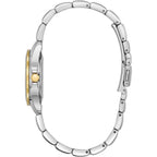 Citizen Women'S Eco-Drive Dress Classic Crystal Watch In Two-Tone Stainless Steel, Silver Dial, 28Mm (Model: Ew1908-59A)