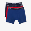 Lacoste Men'S Long Stretch Cotton Jersey Boxer Brief 3-Pack