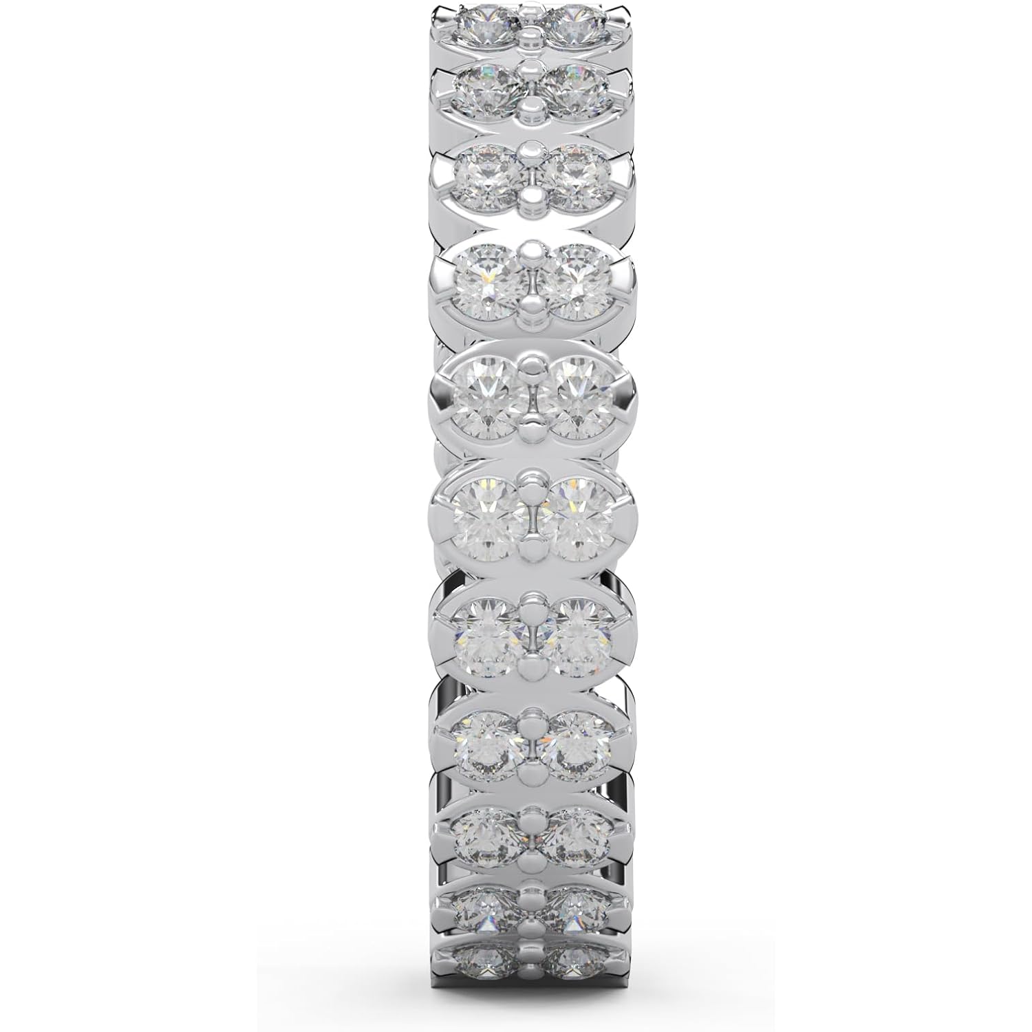 1.06 Ctw Round Cut Natural Diamond Designer Hoop Earrings for Women | 925 Sterling Silver | I-J Color I2-I3 Clarity | Hypoallergenic Fine Jewelry | Elegant Gift Box Included