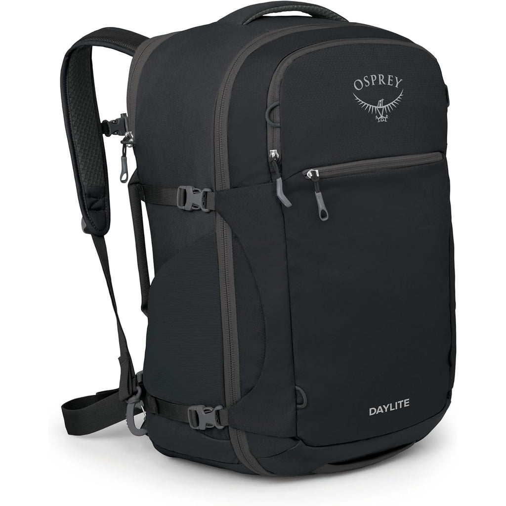Osprey Daylite 44L Carry-On Travel Pack - Lightweight, Durable Backpack With Streamlined Design - Versatile, Spacious Bag For Weekend Trips Or Business, Black