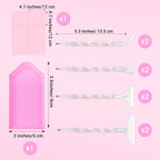 Rhinestone Pickup Tool Set: 2 Pcs Rhinestone Picker Handles Dual-Ended Rhinestones Applicator Dotting Tool Pen Shiny Diamond Dot Drill Pen for DIY Home Nail Salon