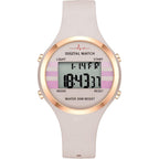 Bofan Waterproof Sports Women'S Digital Watch Chronograph Silicone Strap Watch