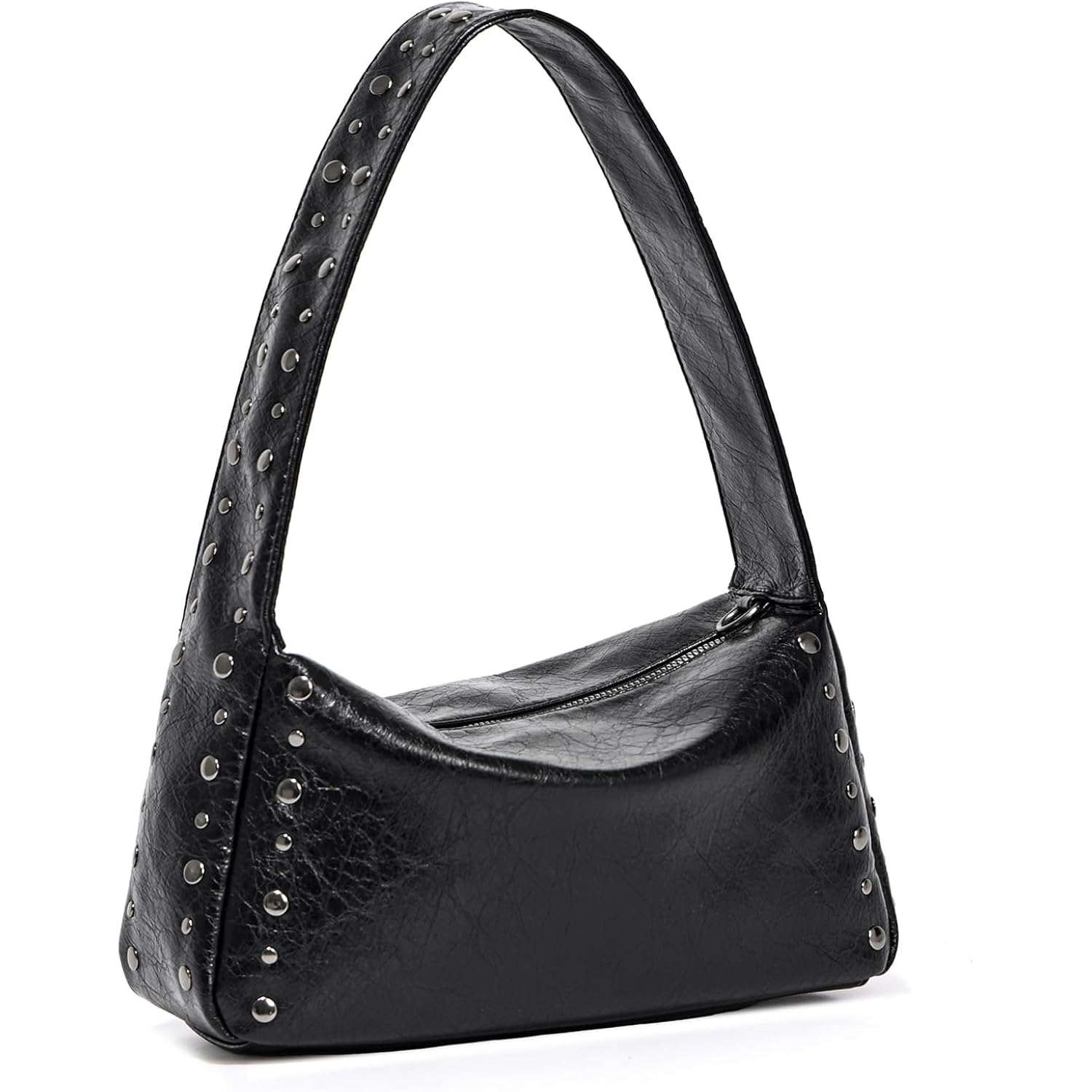 Studded Purses For Women Y2K Shoulder Bag Small Vegan Leather Handbag