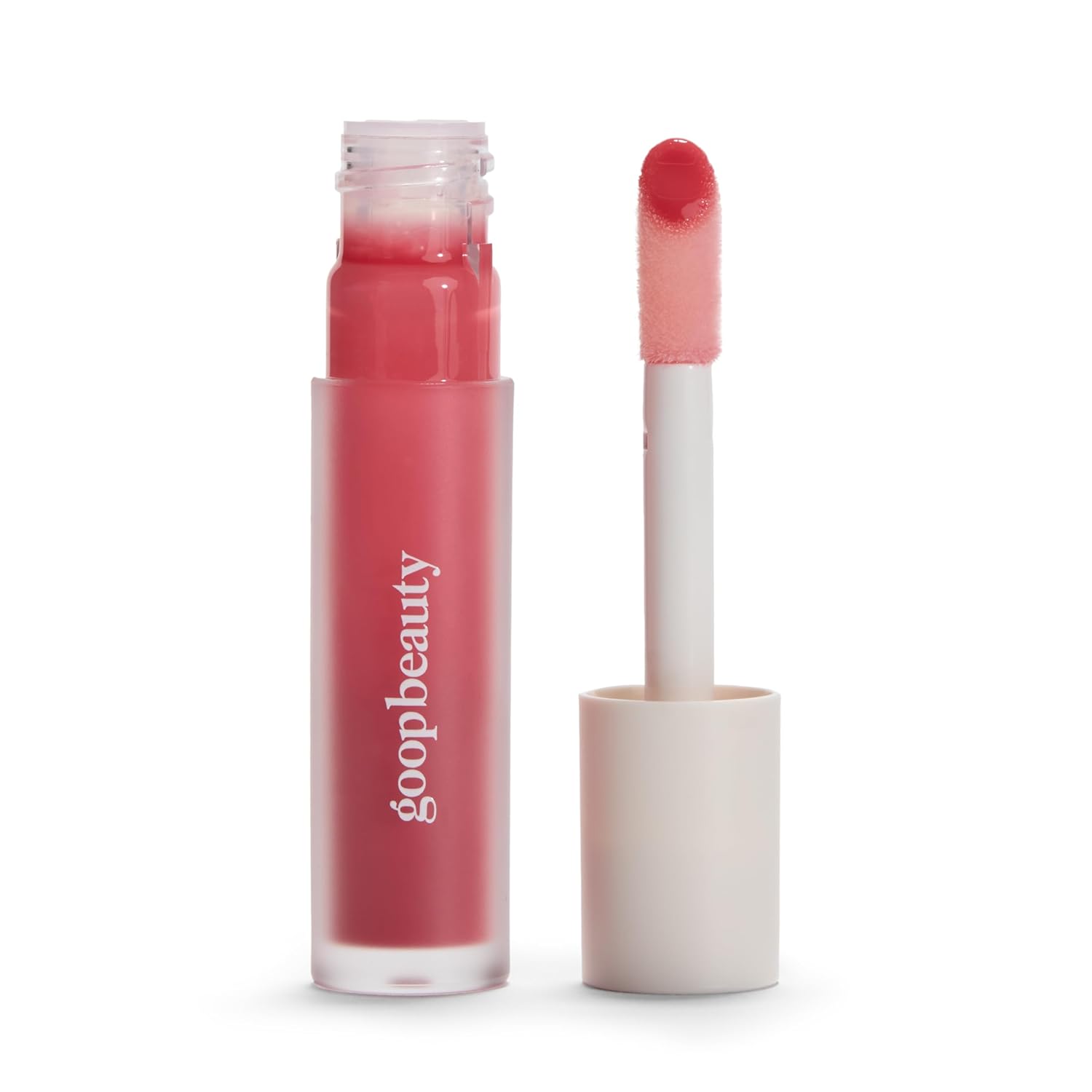 goop Beauty Hydra-Barrier Gel Gloss | Hydrating Lip Gloss to Moisturize & Plump Lips | Hyaluronic Acid & Vitamin E | Blossom - Sheer Petal Pink | 0.13 oz
