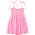 Soly Hux Women'S Summer Cami Sun Dress A Line Tie Shoulder Y2K Cute Casual Short Mini Beach Babydoll Dresses