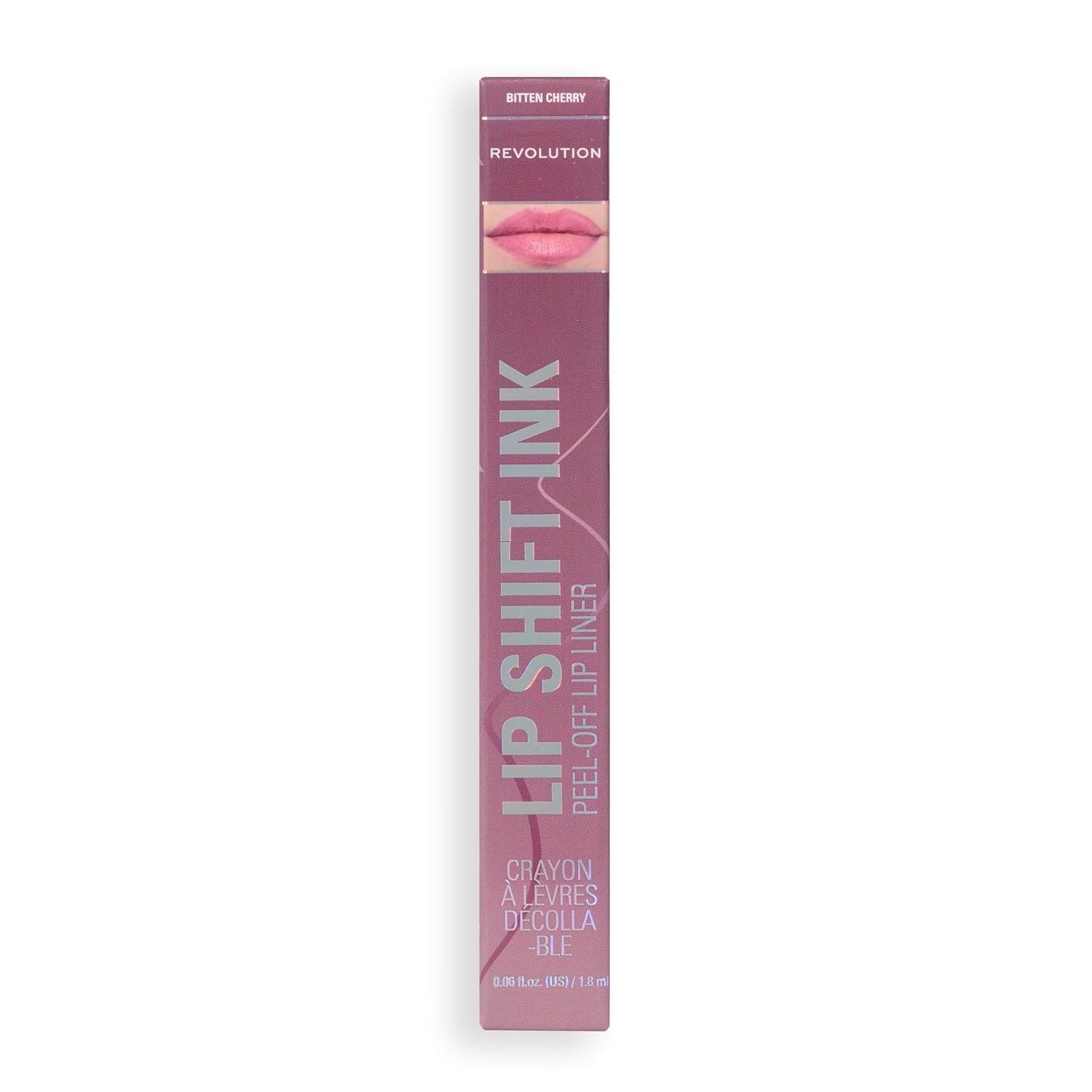 Revolution Beauty London, Lip Shift Ink Peel Off Lip Liner Stain, Long-Lasting with Matte Finish, Vegan & Cruelty-Free, Bitten Cherry
