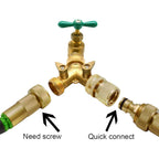 Garden Hose Quick Connect Solid Brass Quick Connector Garden Hose Fitting Water Hose Connectors 3/4 Inch Ght (2Sets)