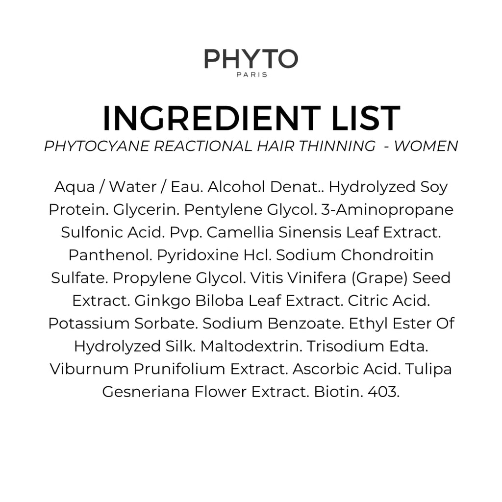 PHYTOCYANE WOMEN TREATMENT REACTIONAL HAIR THINNING