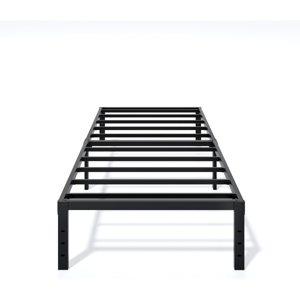 Lumunance Metal Bed Frame Twin Size - 14 Inch Heavy-Duty Twin Platform Bed Frame No Box Spring Needed, Easy Assembly, Noise-Free, Sturdy Mattress Foundation, Underbed Storage Space