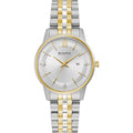 Bulova Ladies' Classic Diamond Two-Tone Gold Stainless Steel 3-Hand Calendar Date Quartz Watch