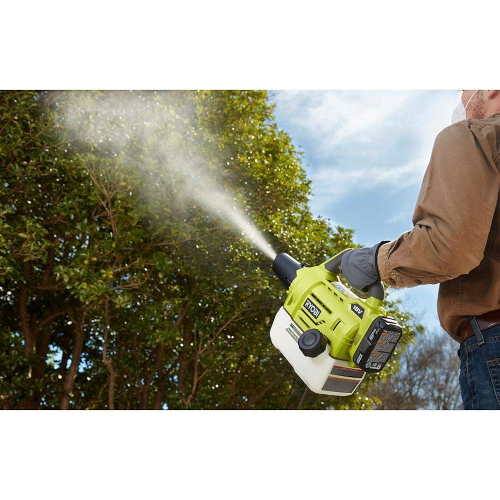 Ryobi Oneand 18V Cordless Battery Fogger/Mister With 2.0 Ah Battery And Charger P2850