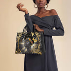 Afroyla Afrocentric Art HandBag for Black Women – Premium Vegan Leather, Work & Everyday Bag, Thoughtful Surprise for Her.