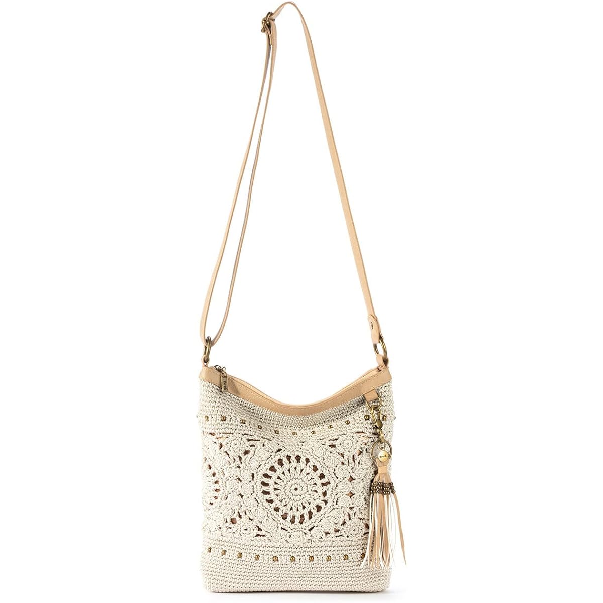 The Sak Lucia Crossbody Bag In Crochet, Convertible Purse With Adjustable Shoulder Strap