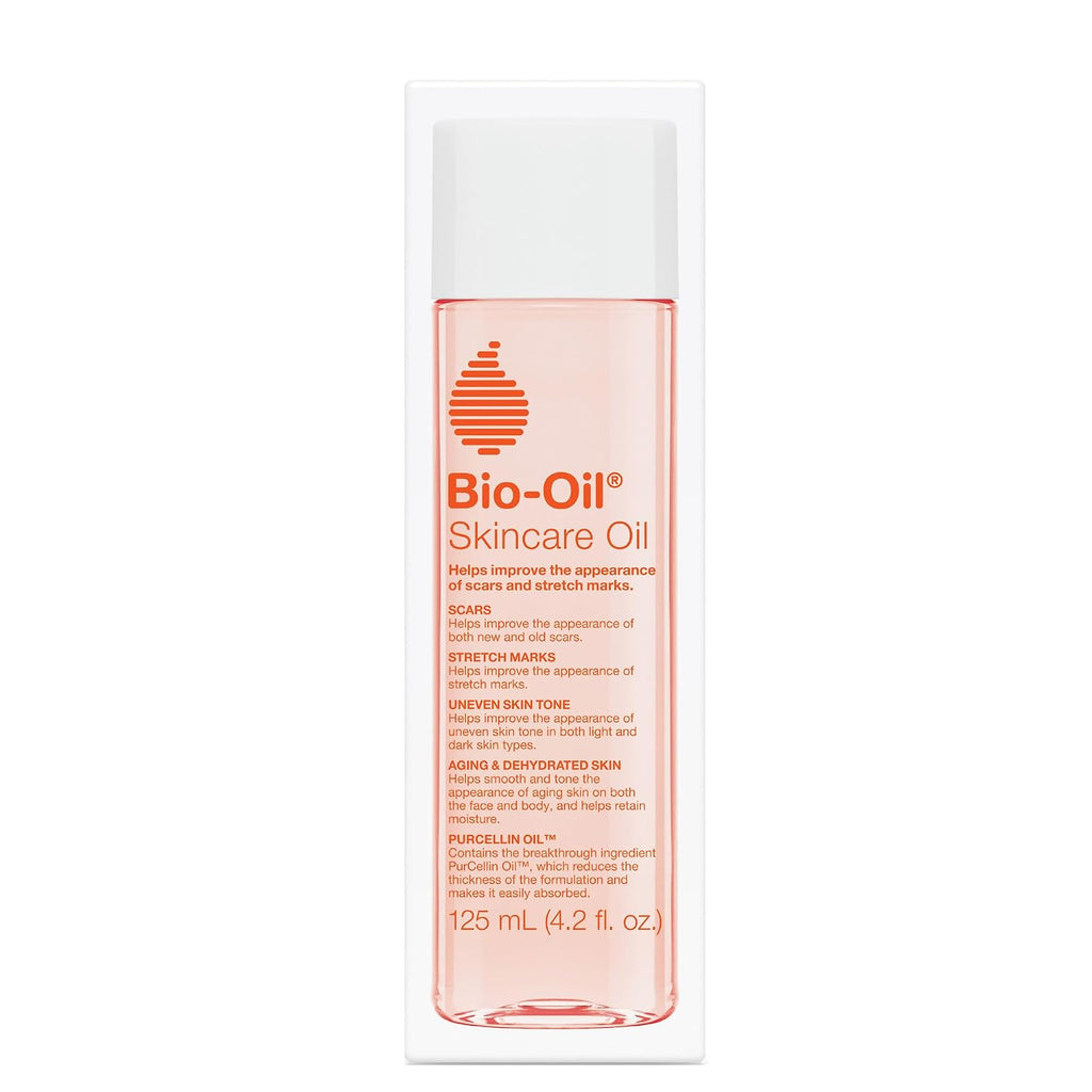Bio-Oil Skincare Body Oil Serum For Scars And Stretch Marks, Face And Body Moisturizer With Vitamin E & A For Sensitive Dry Skin, Dermatologist Recommended, Non-Comedogenic, 4.2 Oz