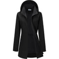 33,000Ft Women'S Waterproof Softshell Long Rain Jacket With Hood Fleece Lined Windproof Windbreaker