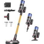 Cordless Vacuum Cleaner, 65Kpa 650W 70Mins Stick Vacuum Cordless With Three Suction Modes, Self-Standing&Led Touch Screen, Anti-Tangle Brush, Vacuum Cleaners For Home/Pet Hair/Hardwood Floors/Carpet