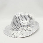 Sequin Hat For Man And Women,Western Sequin Fedora Hat Bling Dance Hats