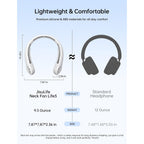Jisulife Portable Neck Fan, Hands-Free Bladeless, 5 Speeds, 4000 Mah | Battery Operated Wearable Personal Fan, Twistable, Rechargeable Travel Essentials, Gifts For Women Men-Grey