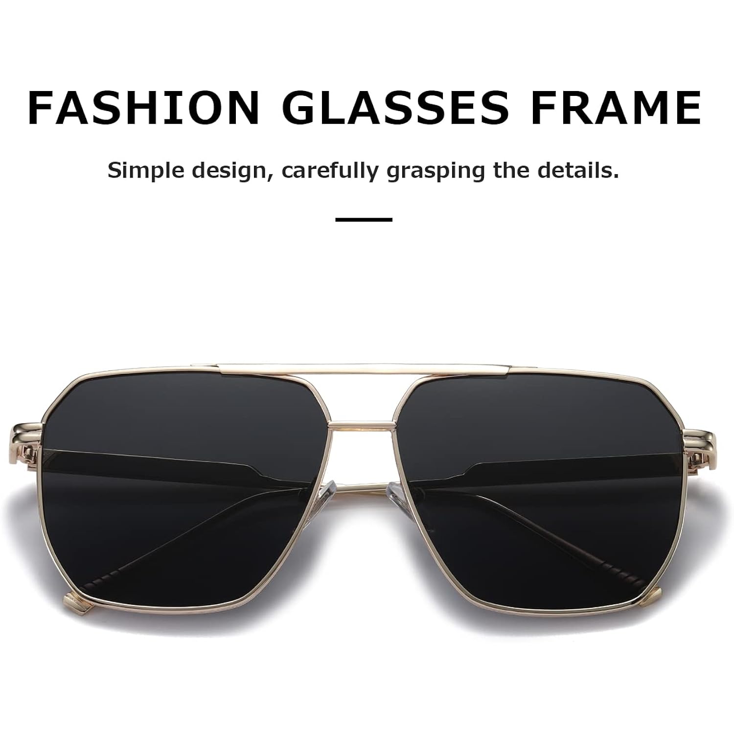 kimorn Polarized Sunglasses Womens Men Retro Oversized Square Vintage Shades Classic Large Metal Sun Glasses K1221