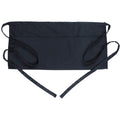 BOHARERS Waist Apron with 3 Pockets - Black Waitress Waiter Server Short Aprons