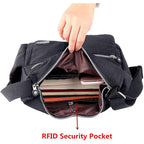 MHCNLL Crossbody Bag with Anti Theft RFID Pocket - Women Lightweight Water-Resistant Purse