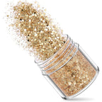 Holographic Nail Art Glitters Gold Silver Nail Sequins 3D Laser Acrylic Nails Powder Dust Flakes Nail Art Supplies for Nails Art Decoration Nail Sparkle Manicure Accessories Glitters Crafts 5 Boxes
