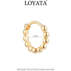 LOYATA Gold Huggie Hoop Earrings 14K Gold Plated Dainty Small Simple Hypoallergenic Jewelry Gift for Women