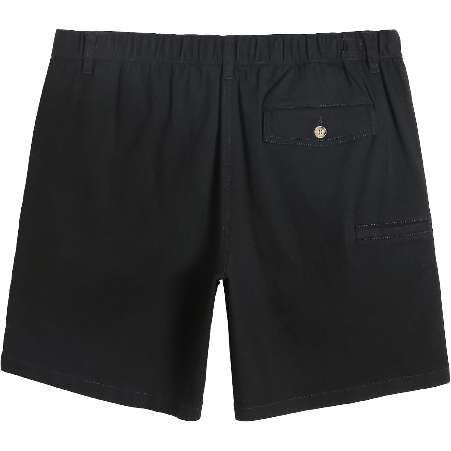 Maamgic Men'S Classic-Fit 7" Cotton Casual Shorts Elastic Waistband With Multi-Pocket Daily Wear Walking Summer Outfit