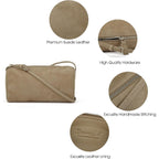 DONNAIN Premium Suede Leather Crossbody Purses for Women, Small Shoulder Bag with Adjustable Strap and Crossbody Hobo Bag