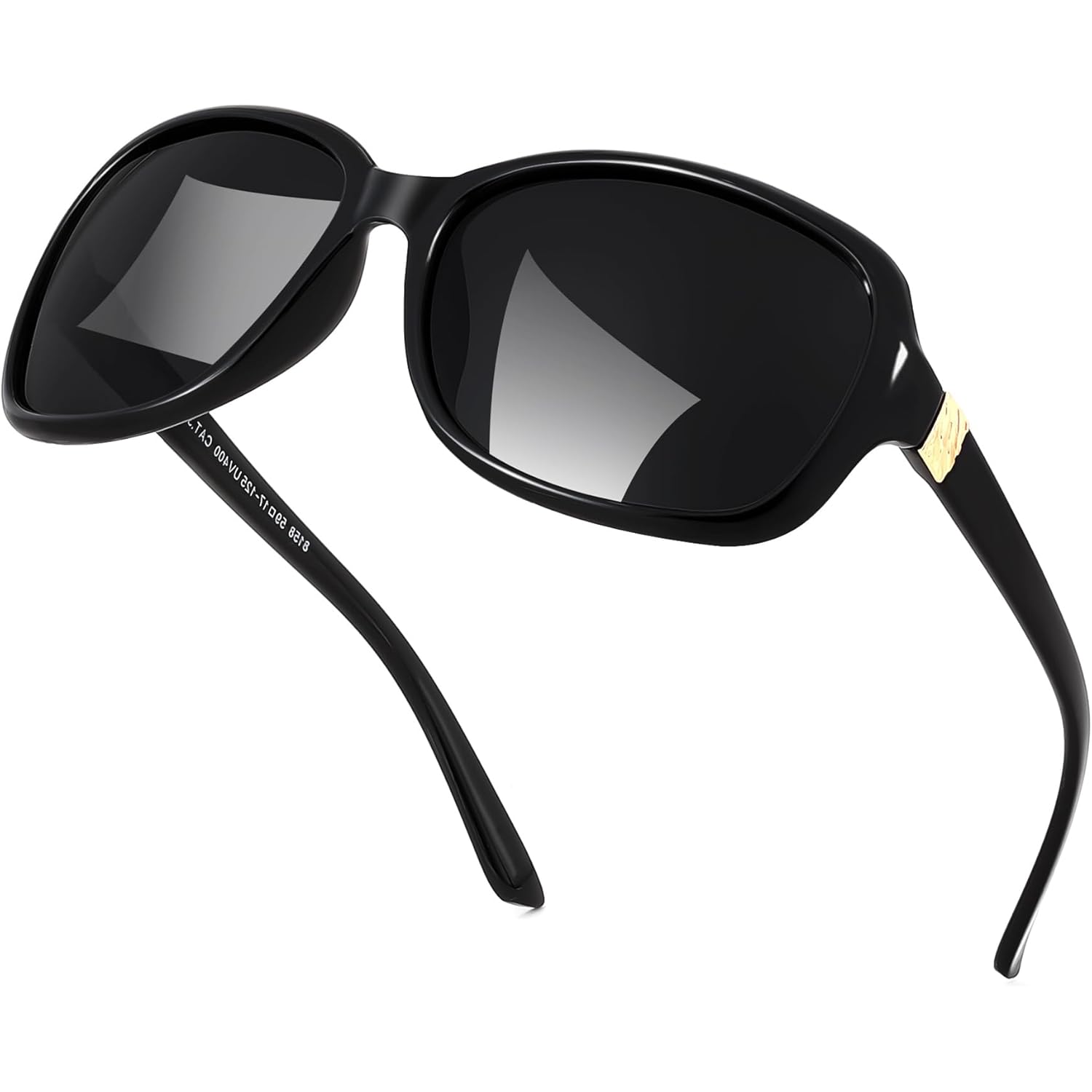 FEISEDY Polarized Sunglasses for Women Classic Vintage Square Wraparound UV400 Protection Shade B0309