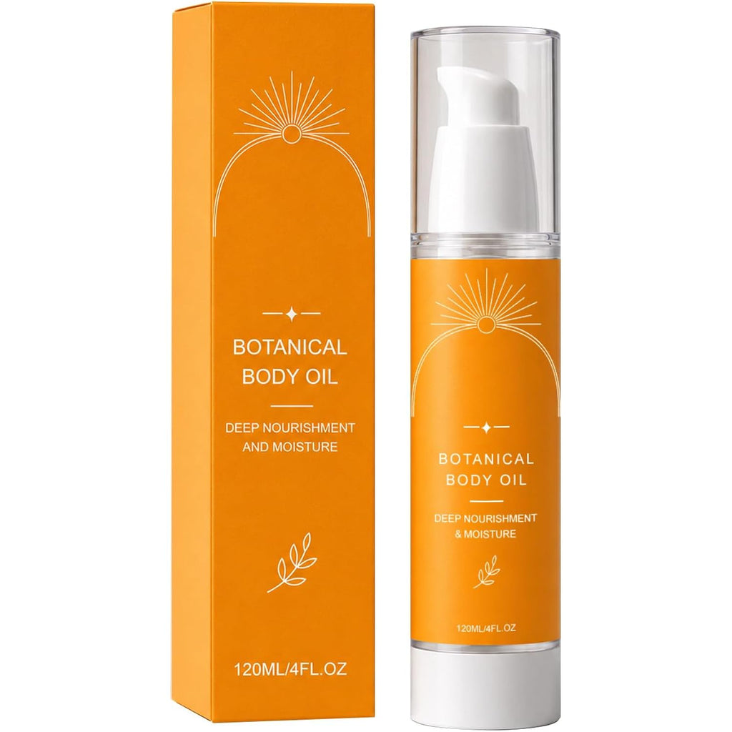 Evora Botanical Body Oil, Evora Body Oil With Wakame Algae, Passionflower Seed Oils & Brazil Nut, Fast Absorbing Moisturizing Non-Greasy Lightweight Firming Massage Oil For Smoother 4 Fl Oz