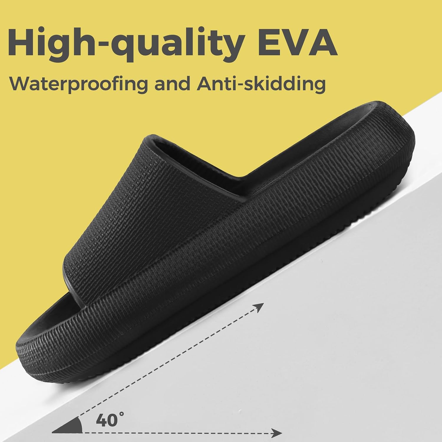 Cloud Slides For Women And Men - Soft, Comfy, Relax Cloud Slippers, Thick Sole, Non-Slip Slides For Men, Easy To Clean, Shower, Swimming, Beach, Indoor And Outdoor Slides For Men