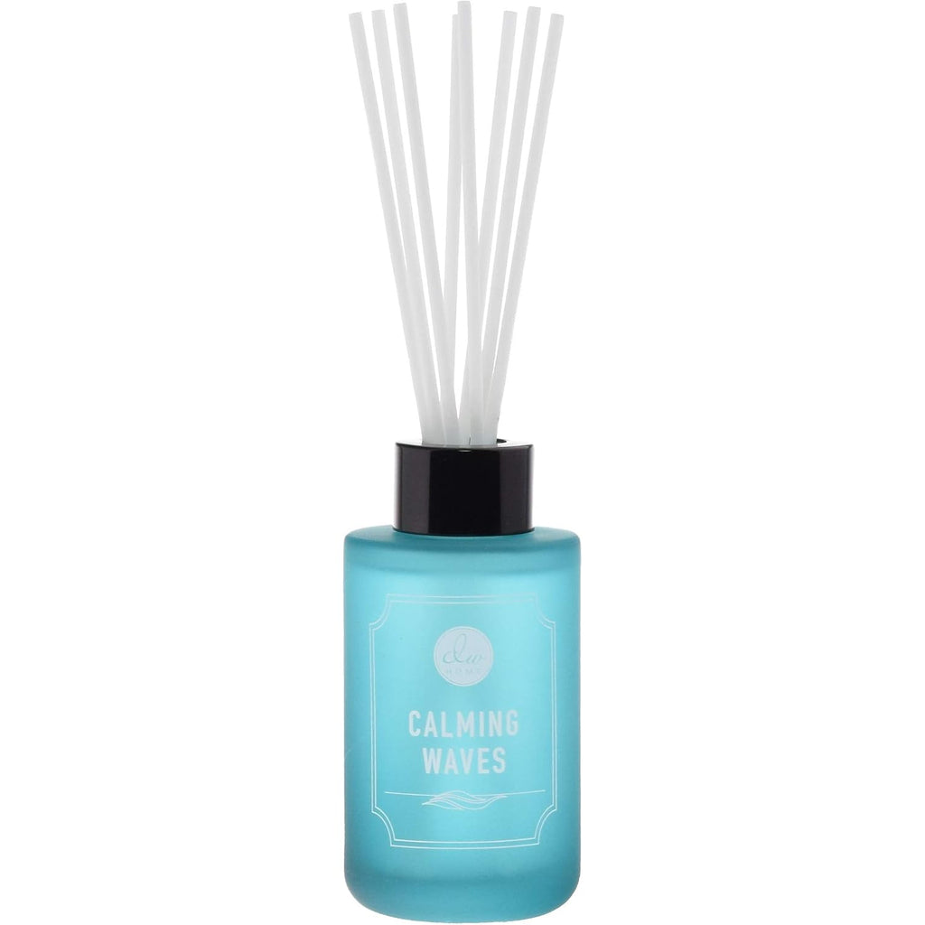 Dw Home Reed Diffuser Set Calming Waves Scent For Bathroom Accessories Shelf Decor & Air Fresheners, 3.3 Oz Essential Oils, House Bedroom Office Decor & Gift