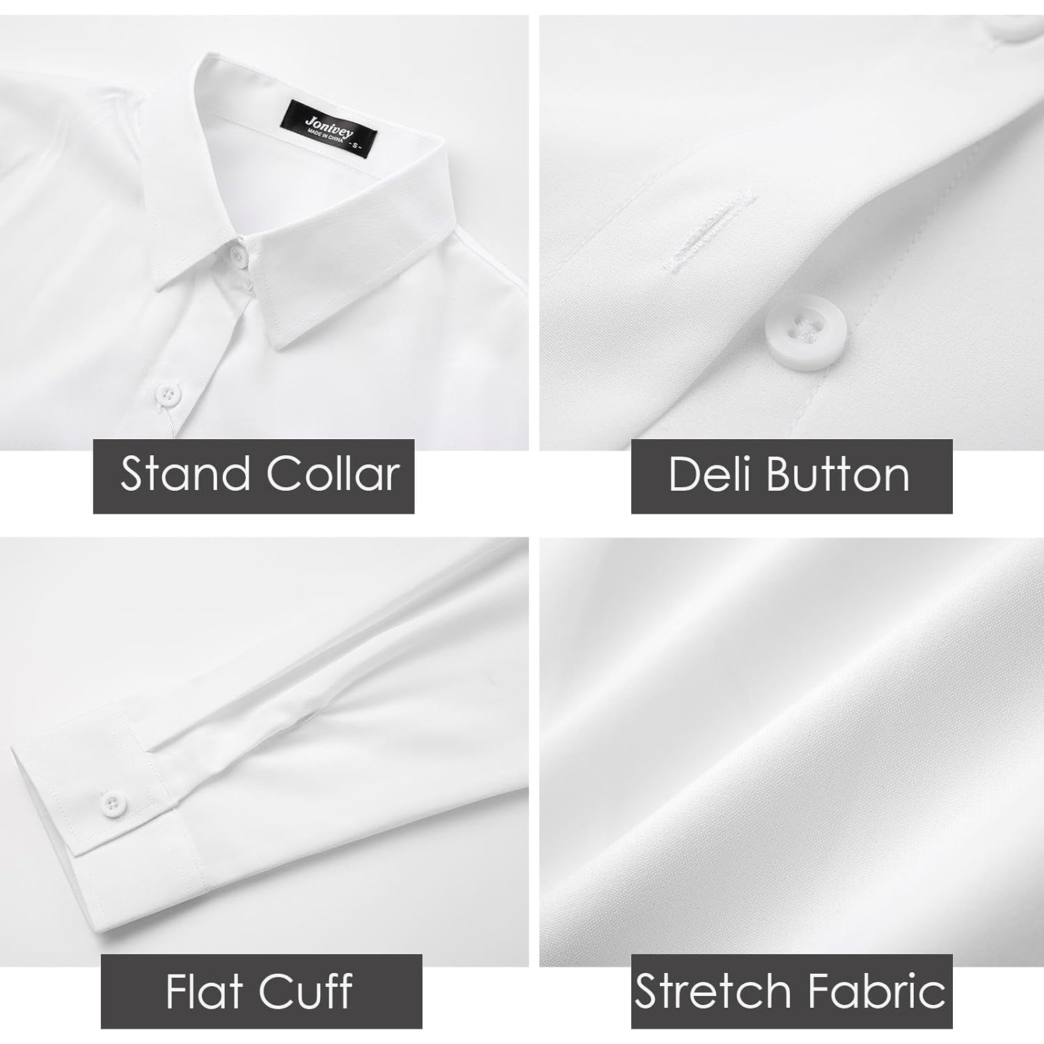 Womens Stretch Button Down Long Sleeve Shirt Soft Basic Wrinkle Free Work Business Formal Casual Blouse