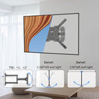 Suptek Tv Wall Mount Swivel And Tilt Full Motion For Most 23 To 60 Inch Tv Mount Up To 66Lbs Max Vesa 400X400Mm (A1+)