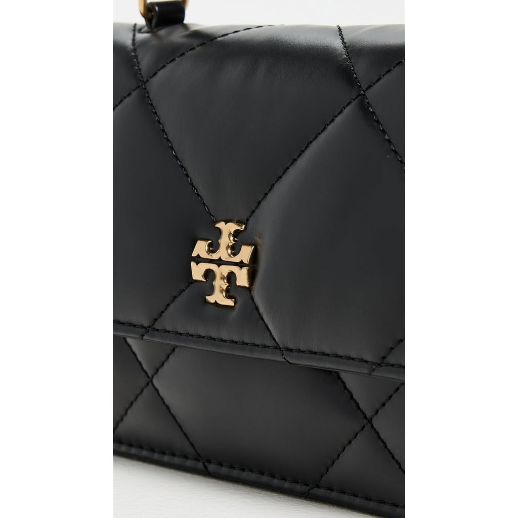 Tory Burch Women's Kira Diamond Quilt Mini Top Handle Chain Crossbody Bag