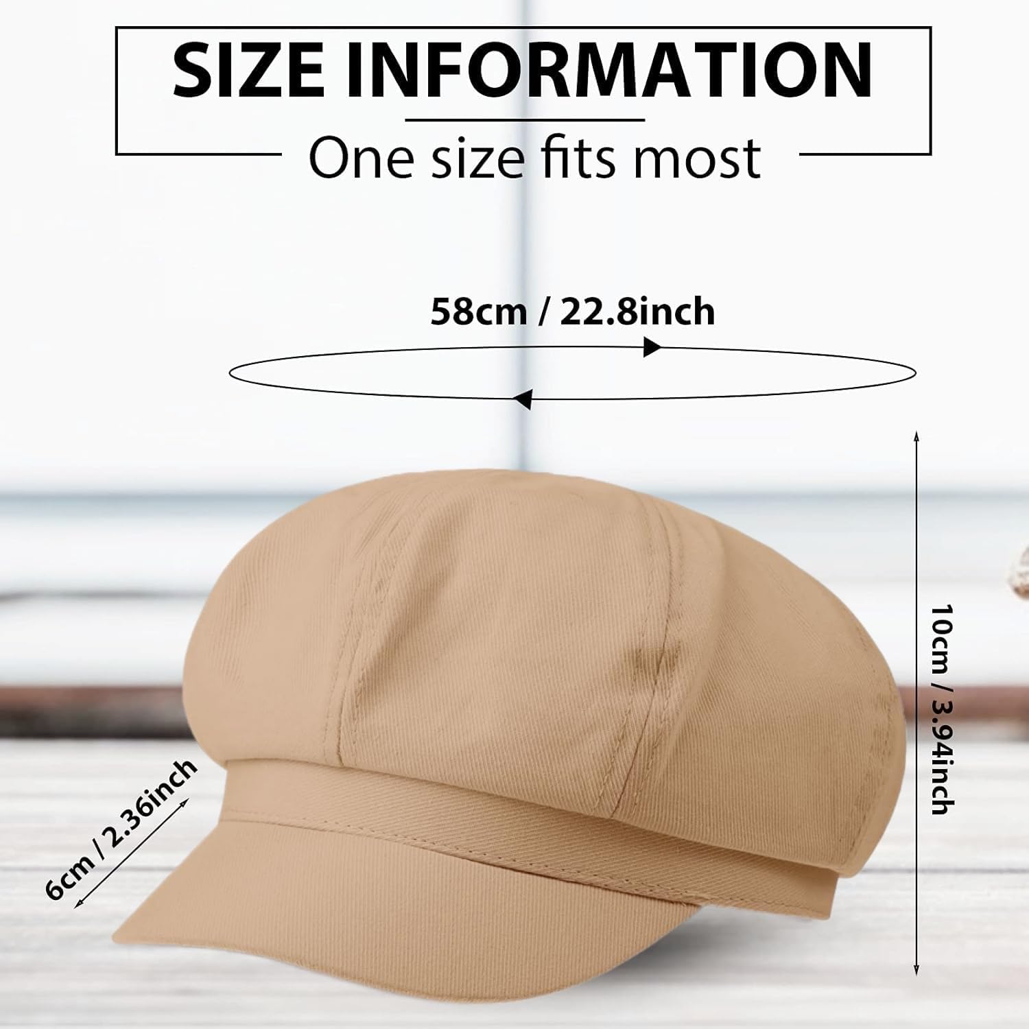 Women Newsboy Cap Visor Beret Hats Soft 8 Panels Vintage Cabbie Hat Octagonal Cap For Women Solid Color Summer Hats