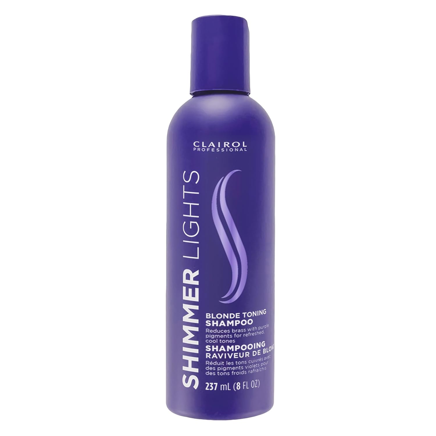 Clairol Professional Shimmer Lights Purple Shampoo| Neutralizes Brass & Yellow Tones | For Blonde, Silver, Gray & Highlighted Hair